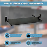 Clamp On Keyboard Tray 75cm W x 25cm D Extra Large - Low Angle