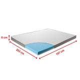 King Cooling Gel Memory Foam Mattress Topper – CertiPUR-US® Certified Foam