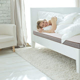Palermo Double Memory Foam Mattress Topper Cooling Gel Infused CertiPUR Approved - Front View