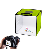 12'' LED Light Room Photo Studio Photography Lighting Tent Kit Backdrop Cube Box - Top-Down View