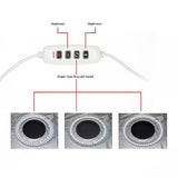 12'' LED Light Room Photo Studio Photography Lighting Tent Kit Backdrop Cube Box - 45-Degree Angle