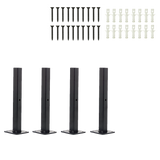 20cm Floating Shelf Brackets Industrial Metal Shelving Supports 4-Pack