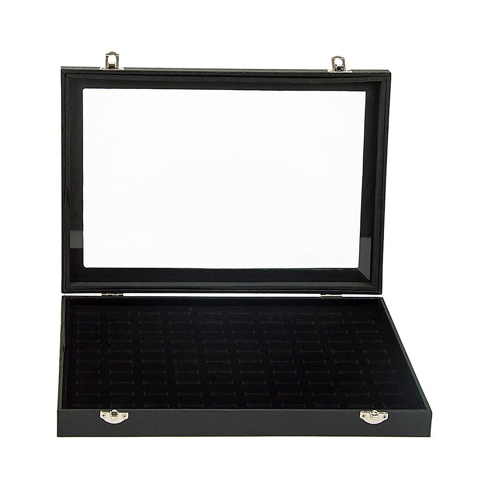 100 Slot Earring Ring Holder Jewellery Necklace Display Storage Gift Box Showcase For Organised Collection