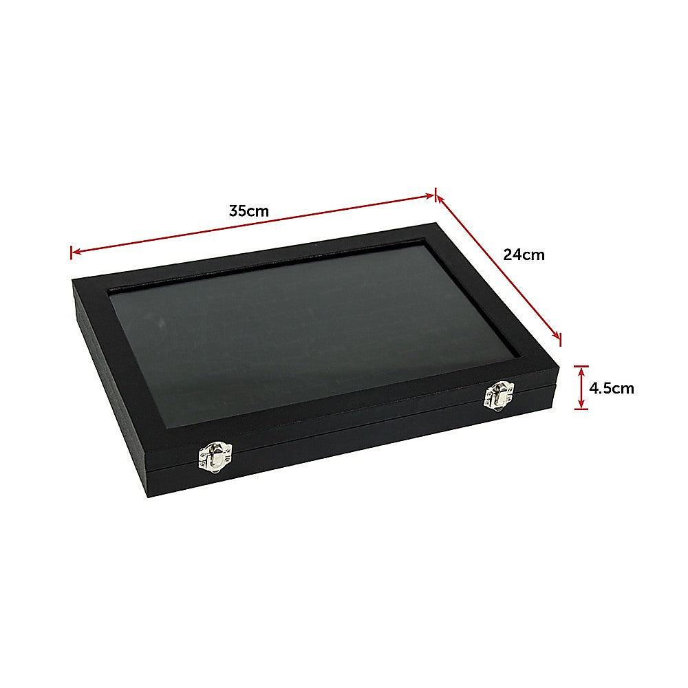 100 Slot Earring Ring Holder Jewellery Necklace Display Storage Gift Box Showcase For Organised Collection