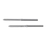 Stainless Steel DIY Rope Balustrade Kit 3.2mm Swage 2 x Lag Screw Term - 10 pack