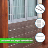 Stainless Steel DIY Rope Balustrade Kit 3.2mm Swage 2 x Lag Screw Term - 10 pack - Low Angle