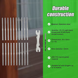 Stainless Steel DIY Rope Balustrade Kit 3.2mm Swage 2 x Lag Screw Term - 10 pack - Extra Image