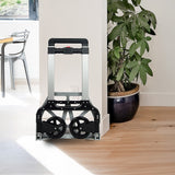150KG Portable Cart Folding Dolly Push Truck Hand Collapsible Luggage Trolley - 45-Degree Angle