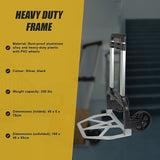 150KG Portable Cart Folding Dolly Push Truck Hand Collapsible Luggage Trolley - Extra Image