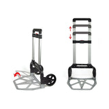150KG Portable Cart Folding Dolly Push Truck Hand Collapsible Luggage Trolley - Top-Down View