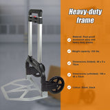 150KG Portable Cart Folding Dolly Push Truck Hand Collapsible Luggage Trolley - Extra Image