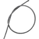 50M 316 Marine Stainless Steel Wire Rope Cable Decking Balustrade Rigging 7x19 4mm - Side View