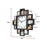 Photo Frame Clock Picture Collage 12Picture Display Photowall - Close-Up Angle