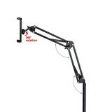 Hands Free Floor Stand Adjustable Bed Clip Holder For Tablet iPad iPhone Switch - Low Angle