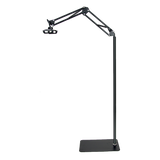 Hands Free Floor Stand Adjustable Bed Clip Holder For Tablet iPad iPhone Switch - Close-Up Angle