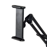 Hands Free Floor Stand Adjustable Bed Clip Holder For Tablet iPad iPhone Switch - Top-Down View