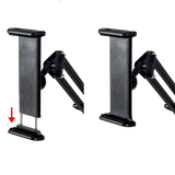 Hands Free Floor Stand Adjustable Bed Clip Holder For Tablet iPad iPhone Switch - Rear View