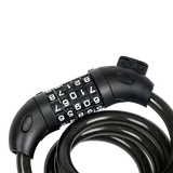 Security 5 Digit Combination Bike Cable Lock with Mounting Bracket - Top-Down View