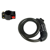 Security 5 Digit Combination Bike Cable Lock with Mounting Bracket