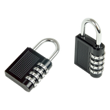 X2 Combination Padlock 4-Digit Outdoor Weatherproof Security School Lock Travel - Rear View