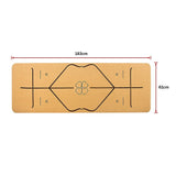 Natural Cork TPE Yoga Mat Sports Eco Friendly Exercise Fitness Gym Pilates - Extra Image