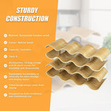 Wooden Wave Wine Rack/Creative Home Grape Wine Holder Shelf Cabinet/Bottle Rack