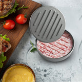 Large Round Hamburger Patty Maker Grill Press Burger Metal Mold Cooking Tools - Front View