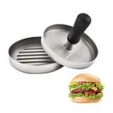 Large Round Hamburger Patty Maker Grill Press Burger Metal Mold Cooking Tools - Close-Up Angle