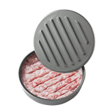 Large Round Hamburger Patty Maker Grill Press Burger Metal Mold Cooking Tools - Low Angle