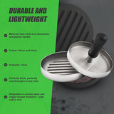 Large Round Hamburger Patty Maker Grill Press Burger Metal Mold Cooking Tools - Extra Image