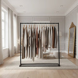Commercial Clothing Garment Rack Retail Shop Black - Extra Image