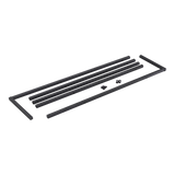 Commercial Clothing Garment Rack Retail Shop Black - Low Angle