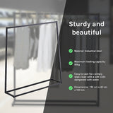 Commercial Clothing Garment Rack Retail Shop Black - Extra Image