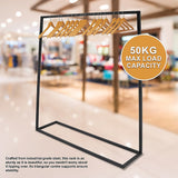 Commercial Clothing Garment Rack Retail Shop Black - Extra Image