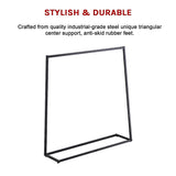 Commercial Clothing Garment Rack Retail Shop Black - Extra Image