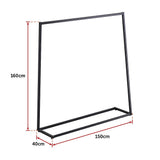 Commercial Clothing Garment Rack Retail Shop Black - Extra Image