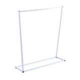 Commercial Clothing Garment Rack Retail Shop White - Rear View