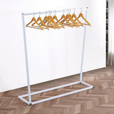 Commercial Clothing Garment Rack Retail Shop White - Close-Up Angle