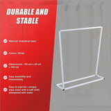 Commercial Clothing Garment Rack Retail Shop White - Extra Image