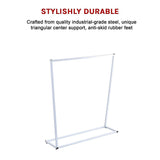 Commercial Clothing Garment Rack Retail Shop White - Extra Image