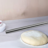 Professional Rolling Pin for Baking Premium 304 Stainless Steel Kitchen Rod - 45-Degree Angle