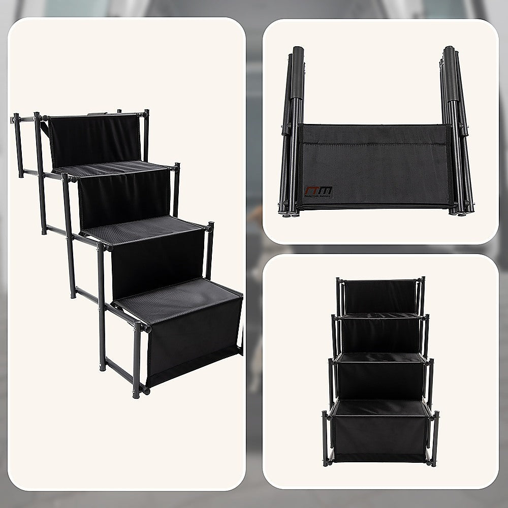Folding Dog Car Boot Steps Ladder Lightweight Strong Pet Stairs