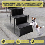 Folding Pet Dog Car Boot Access Steps Ladder Stairs Strong Lightweight - Extra Image