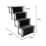 Folding Pet Dog Car Boot Access Steps Ladder Stairs Strong Lightweight - Extra Image
