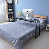 Overbed Table Work Laptop Desk with Wheels - Front View