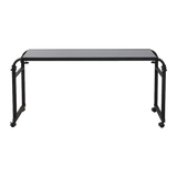 Overbed Table Work Laptop Desk with Wheels - Top-Down View