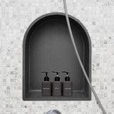 Shower Niche - Arch 450 x 350 x 90mm Prefabricated Wall Bathroom Renovation - Front View