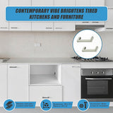 Brushed Nickel Stainless Steel Kitchen Cabinet Square Drawer Pull Door Handles 15-Pack - Extra Image