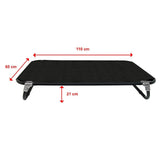 110 x 65cm Dog Pet Bed Foldable Elevated Portable Waterproof Outdoor Raised Basket - Extra Image
