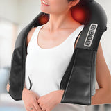 Shiatsu Neck & Back Massager with Heat – Deep Kneading Massage Pillow for Shoulders - Front View